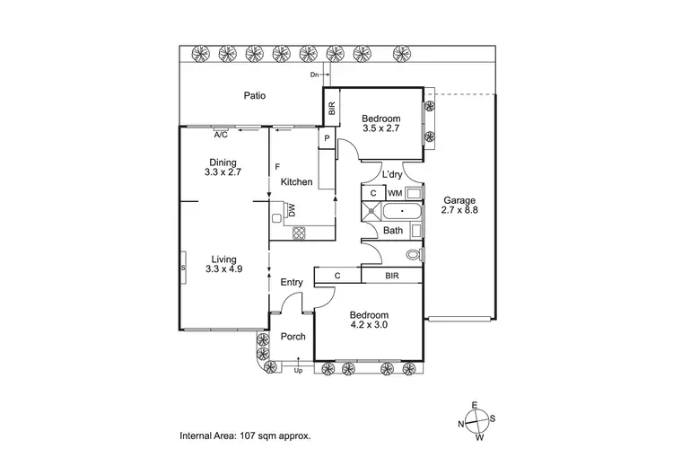 Floorplan of Homely unit listing, 2/142 Were Street, Brighton VIC 3186