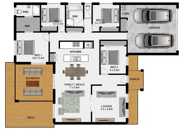 Floorplan of Homely house listing, 12 Glenhaven Pl, Durack QLD 4077