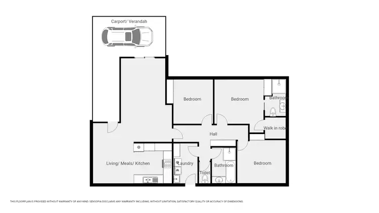 Floorplan of Homely house listing, 7 Lindsay Ct, Stawell VIC 3380