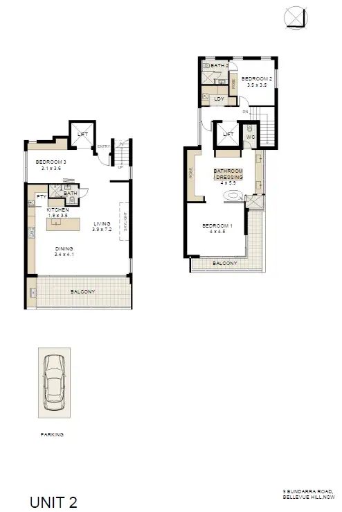 Floorplan of Homely apartment listing, 2/9 Bundarra Rd, Bellevue Hill NSW 2023