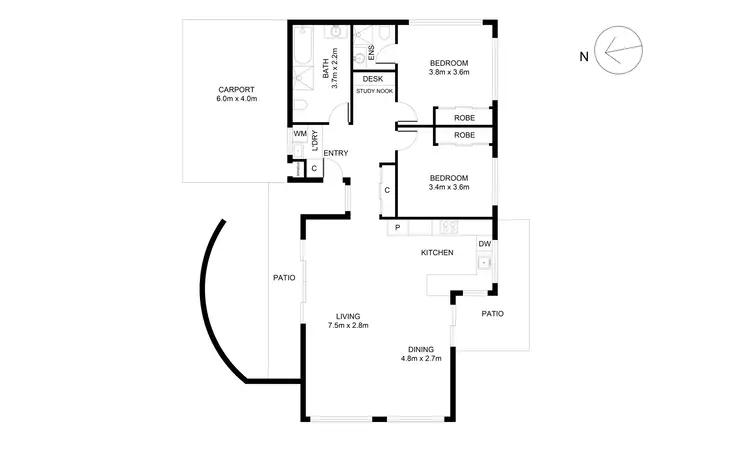 Floorplan of Homely house listing, 101 Megalong St, Leura NSW 2780