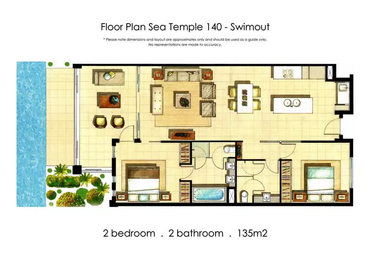 Floorplan of Homely unit listing, Unit 140 'Sea Temple'/22-36 Mitre Street, Port Douglas QLD 4877