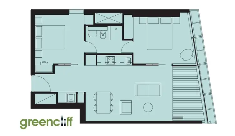 Floorplan of Homely apartment listing, E2807/3 Carlton St, Chippendale NSW 2008