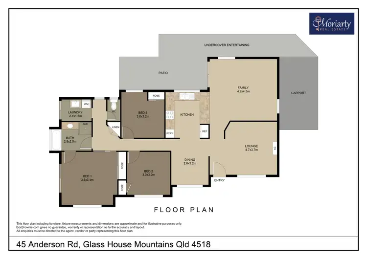 Floorplan of Homely house listing, 45 Anderson Rd, Glass House Mountains QLD 4518