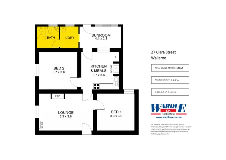 Floorplan of Homely house listing, 27 Clara St, Wallaroo SA 5556