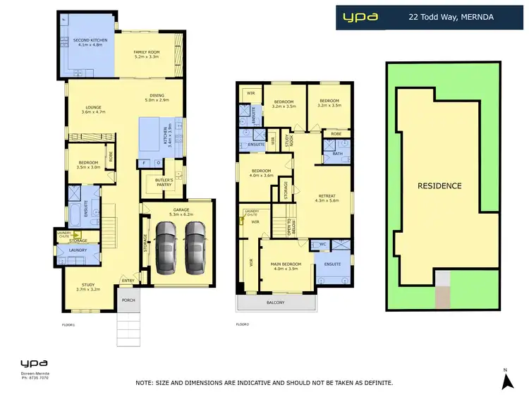 Floorplan of Homely house listing, 22 Todd Way, Mernda VIC 3754