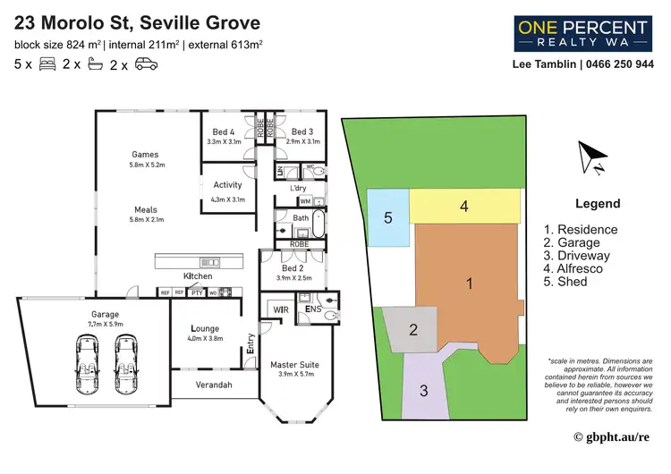 Floorplan of Homely house listing, 23 Morolo St, Seville Grove WA 6112