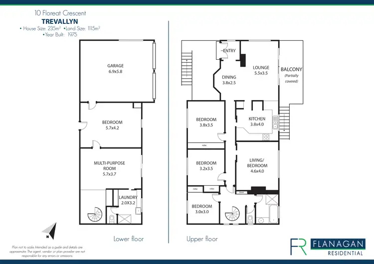 Floorplan of Homely house listing, 10 Floreat Cres, Trevallyn TAS 7250