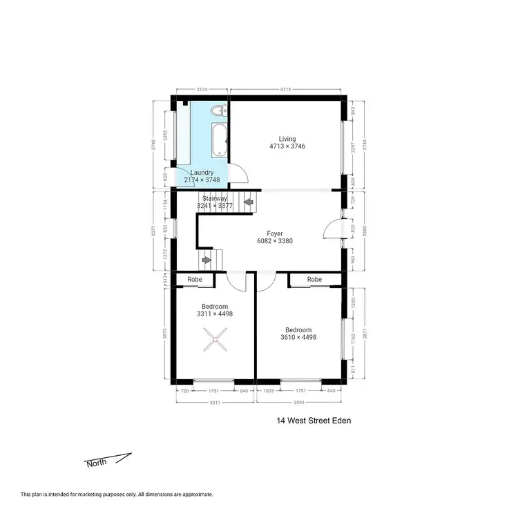Floorplan of Homely house listing, 14 West St, Eden NSW 2551