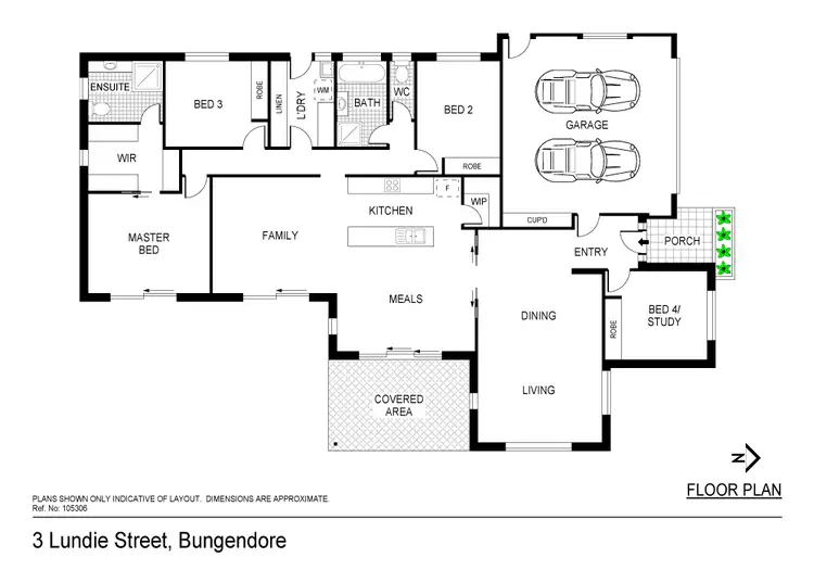 Floorplan of Homely house listing, 3 Lundie St, Bungendore NSW 2621