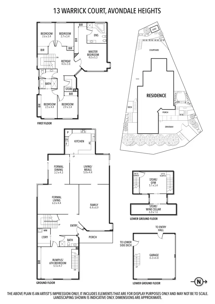 Floorplan of Homely house listing, 13 Warrick Ct, Avondale Heights VIC 3034