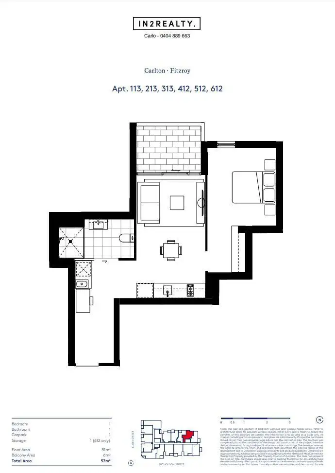 Floorplan of Homely apartment listing, 113/8 Elgin St, Carlton VIC 3053