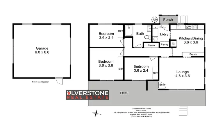 Floorplan of Homely house listing, 82 Josephine St, West Ulverstone TAS 7315