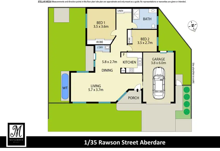 Floorplan of Homely unit listing, 1/35 Rawson Street, Aberdare NSW 2325