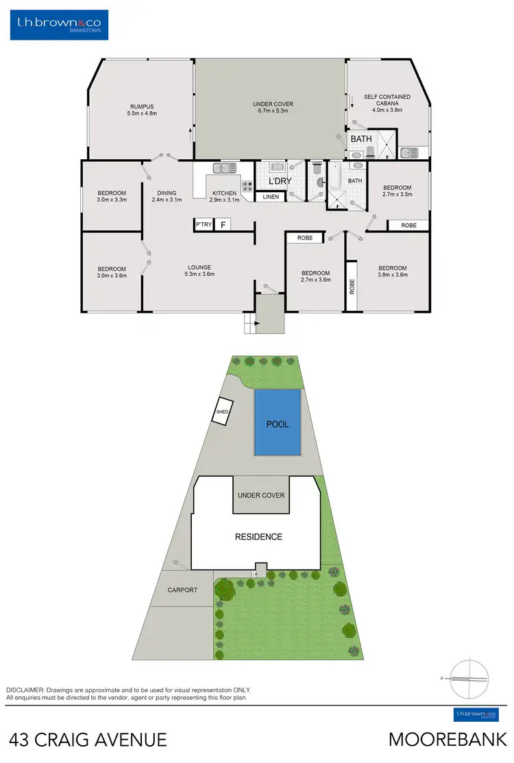 Floorplan of Homely house listing, 43 Craig Ave, Moorebank NSW 2170