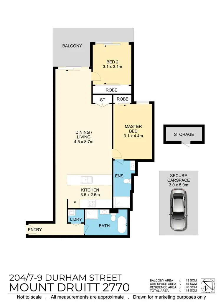Floorplan of Homely unit listing, Unit 204/7 Durham St, Mount Druitt NSW 2770