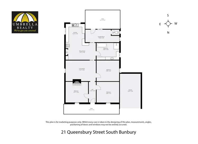 Floorplan of Homely house listing, 21 Queensbury St, South Bunbury WA 6230
