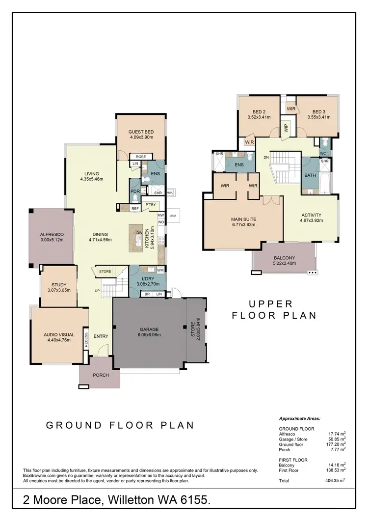 Floorplan of Homely house listing, 2 Moore Place, Willetton WA 6155
