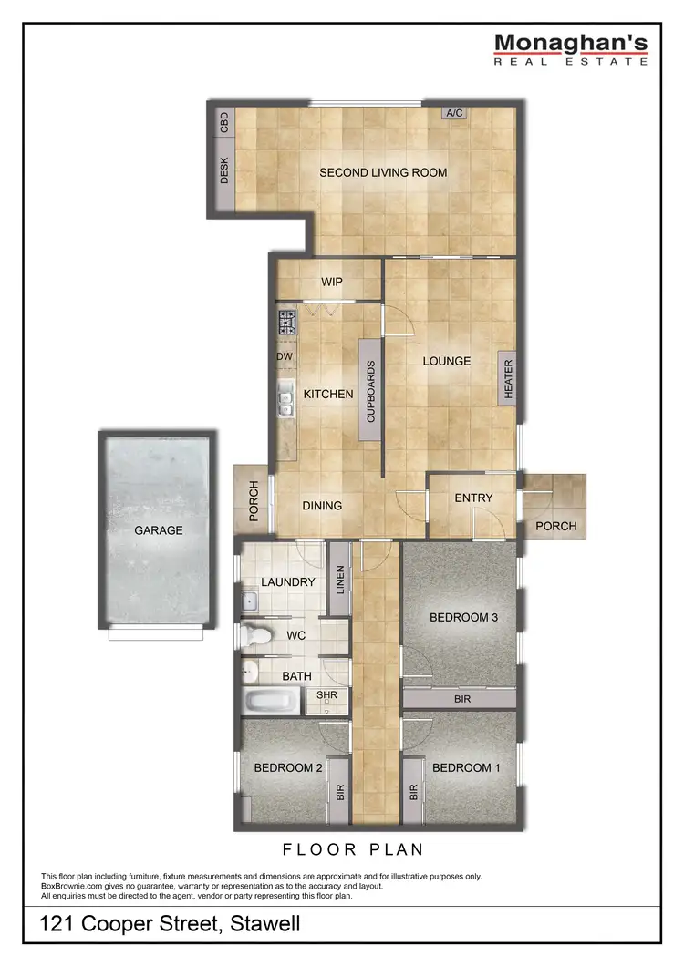 Floorplan of Homely house listing, 121 Cooper St, Stawell VIC 3380