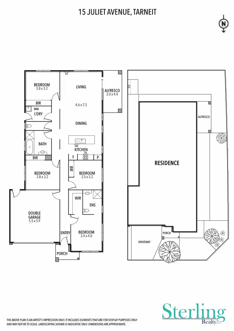 Floorplan of Homely house listing, 15 Juliet Avenue, Tarneit VIC 3029