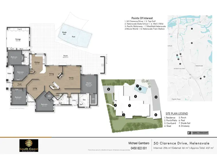 Floorplan of Homely house listing, 50 Clarence Dr, Helensvale QLD 4212