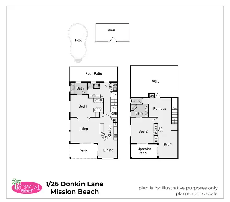 Floorplan of Homely house listing, 1/26 Donkin Lane, Mission Beach QLD 4852