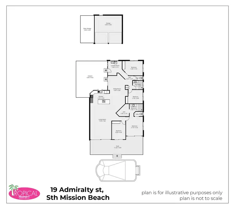 Floorplan of Homely house listing, 19 Admiralty St, South Mission Beach QLD 4852