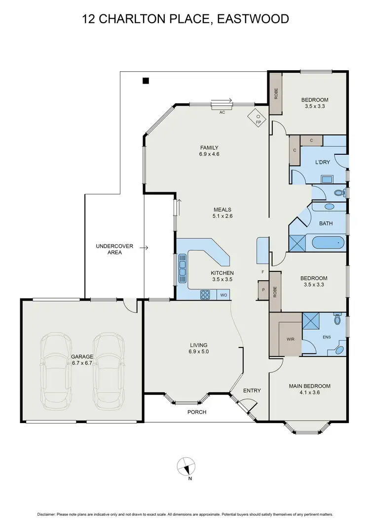 Floorplan of Homely house listing, 12 Charlton Pl, Eastwood VIC 3875