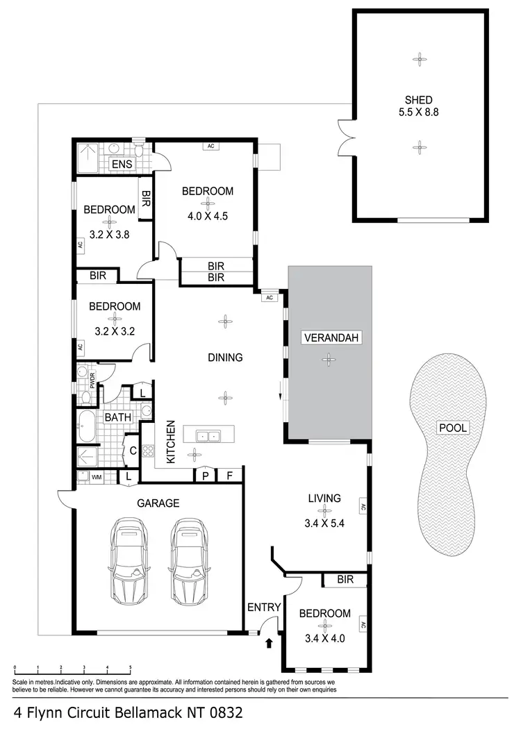 Floorplan of Homely house listing, 4 Flynn Circuit, Bellamack NT 832