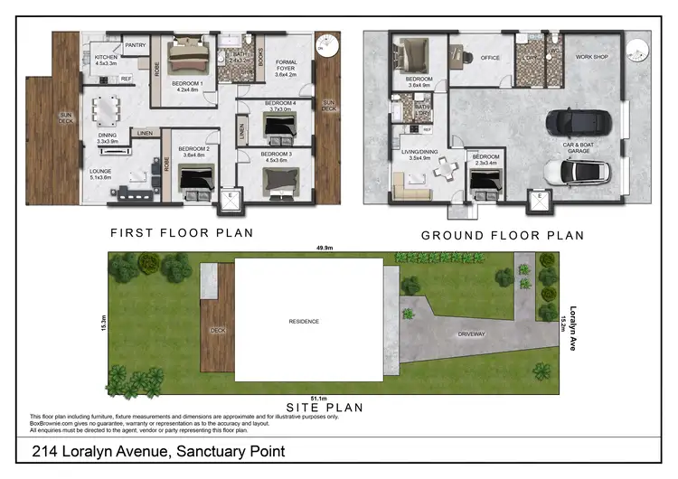 Floorplan of Homely house listing, 214 Loralyn Ave, Sanctuary Point NSW 2540