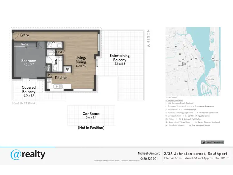 Floorplan of Homely apartment listing, Unit 2/38 Johnston St, Southport QLD 4215