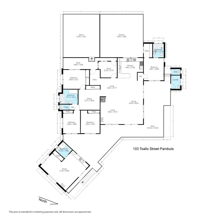 Floorplan of Homely rural property listing, 103 Toallo St, Pambula NSW 2549