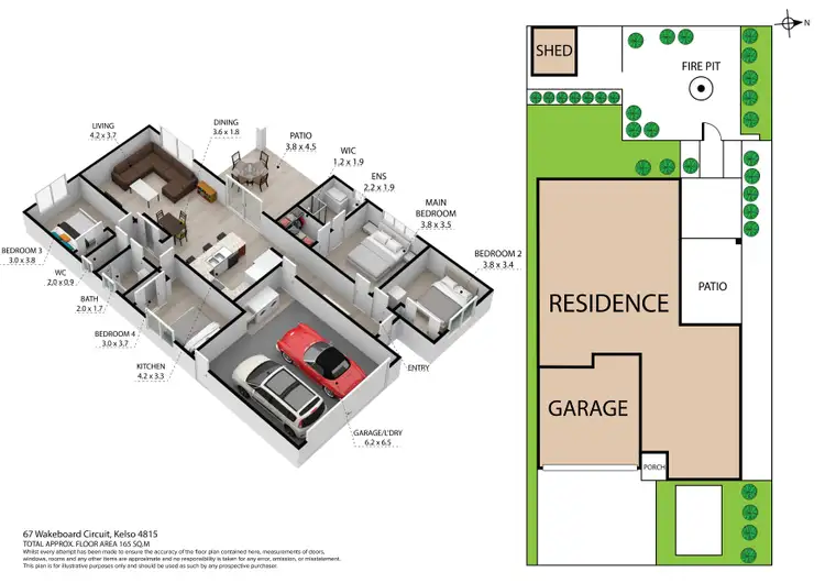 Floorplan of Homely house listing, 67 Wakeboard Cct, Kelso QLD 4815