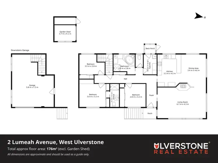 Floorplan of Homely house listing, 2 Lumeah St, West Ulverstone TAS 7315