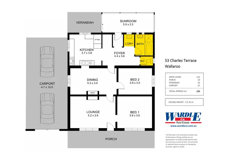 Floorplan of Homely house listing, 53 Charles Tce, Wallaroo SA 5556
