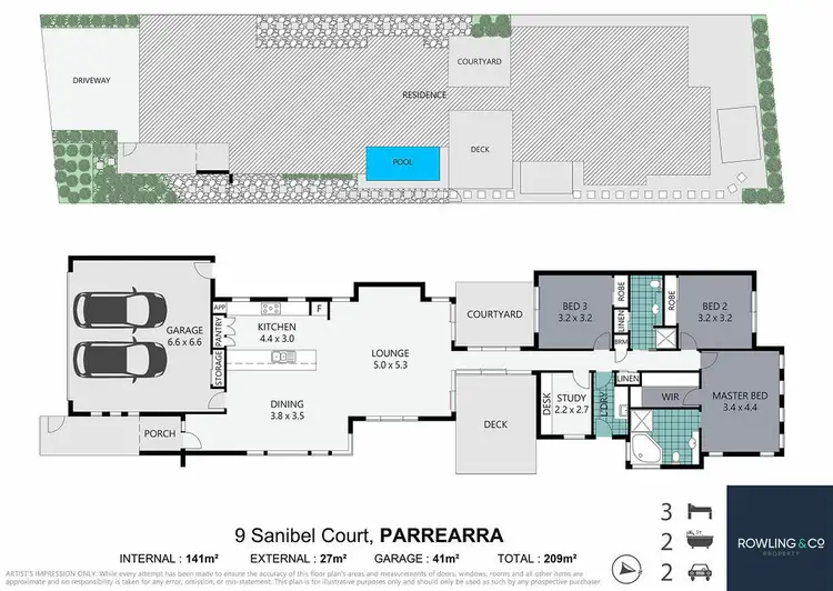 Floorplan of Homely house listing, 9 Sanibel Ct, Kawana Island QLD 4575