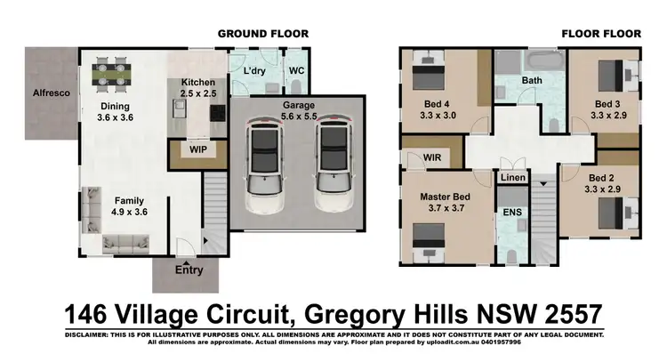 Floorplan of Homely house listing, 146 Village Cct, Gregory Hills NSW 2557