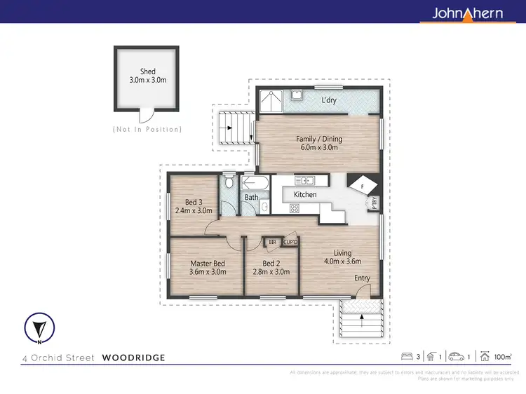Floorplan of Homely house listing, 4 Orchid St, Woodridge QLD 4114
