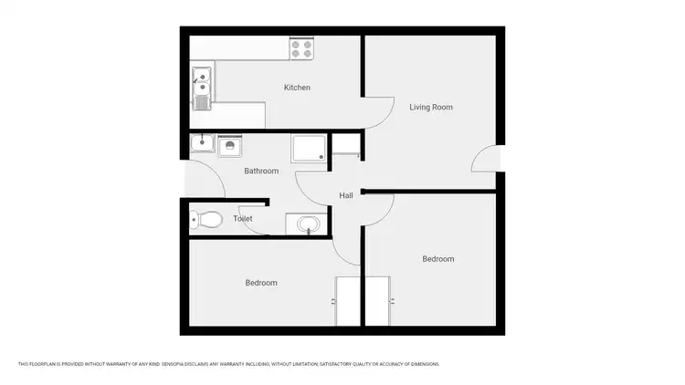 Floorplan of Homely unit listing, Unit 2/103-105 Cooper St, Stawell VIC 3380