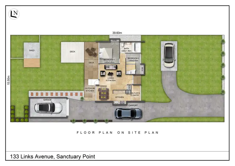 Floorplan of Homely house listing, 133 Links Ave, Sanctuary Point NSW 2540