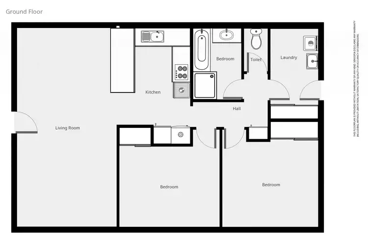 Floorplan of Homely unit listing, Unit 3/7 Scallan St, Stawell VIC 3380