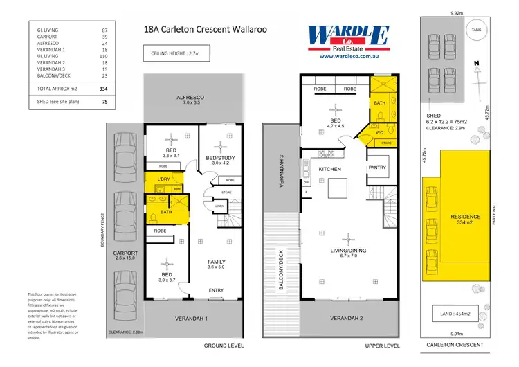Floorplan of Homely house listing, 18A Carleton Cres, Wallaroo SA 5556