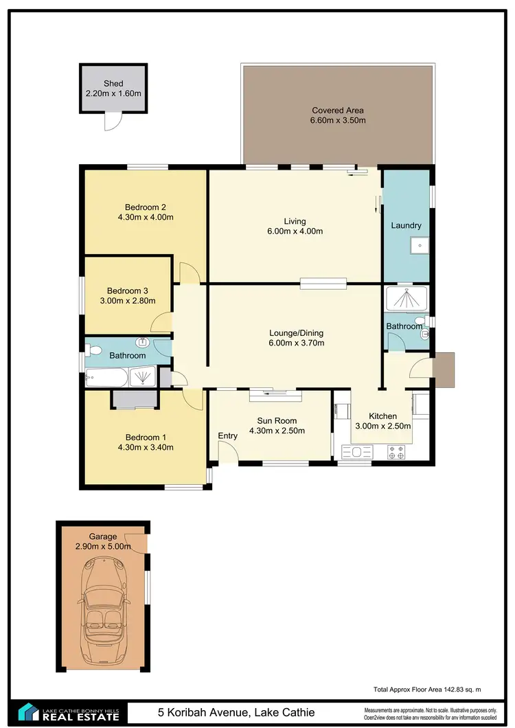 Floorplan of Homely house listing, 5 Koribah Ave, Lake Cathie NSW 2445