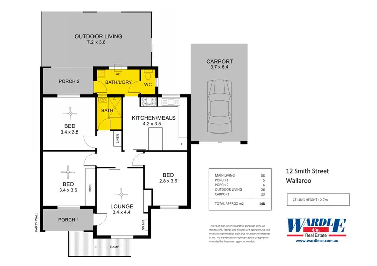 Floorplan of Homely house listing, 12 Smith St, Wallaroo SA 5556