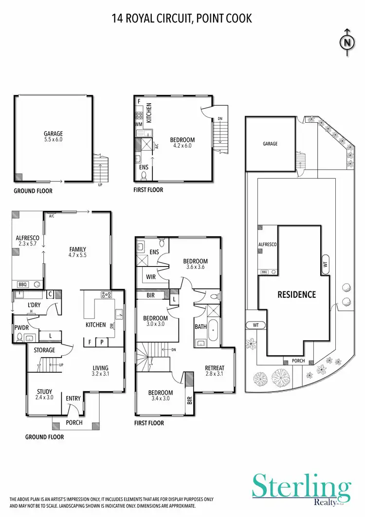 Floorplan of Homely house listing, 14 Royal Circuit, Point Cook VIC 3030