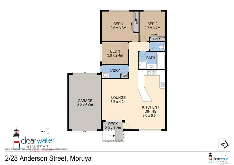 Floorplan of Homely unit listing, Unit 2/28 Anderson St, Moruya NSW 2537