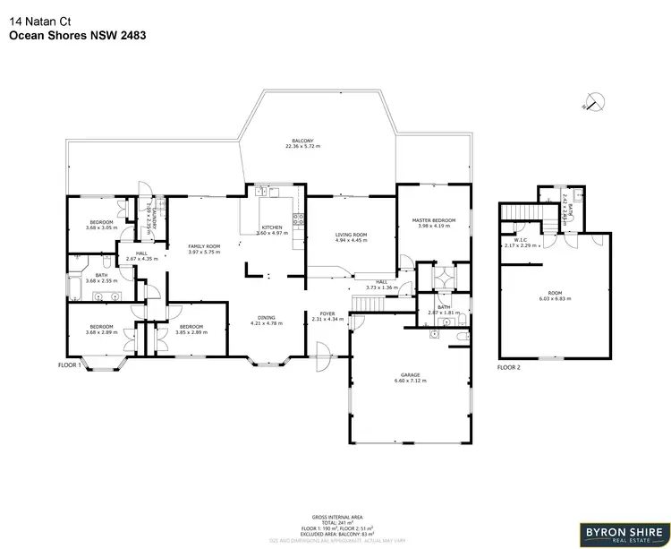 Floorplan of Homely house listing, 14 Natan Court, Ocean Shores NSW 2483