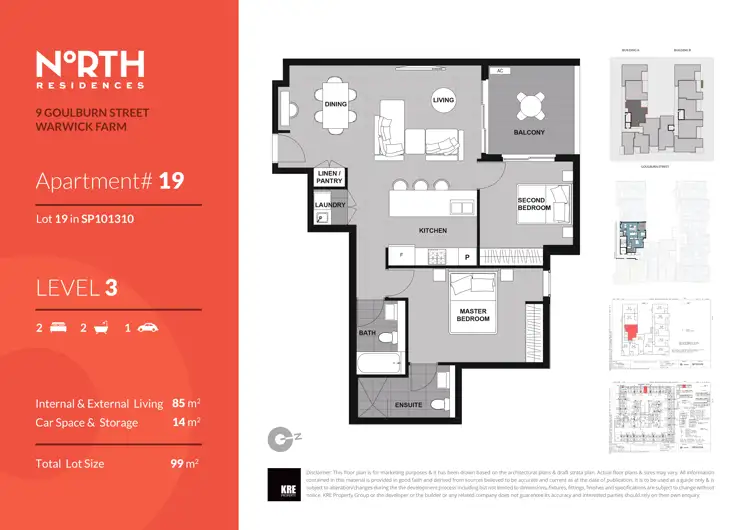 Floorplan of Homely apartment listing, Unit 19/9 Goulburn Street, Warwick Farm NSW 2170