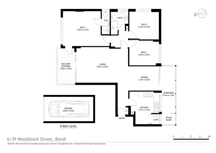 Floorplan of Homely unit listing, Unit 6/39 Woodstock St, Bondi Junction NSW 2022