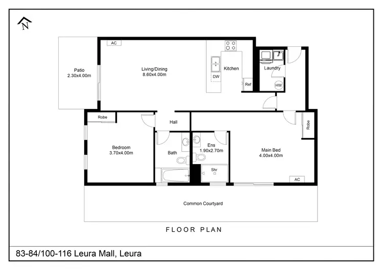 Floorplan of Homely unit listing, Unit 83/100-116 Leura Mall, Leura NSW 2780